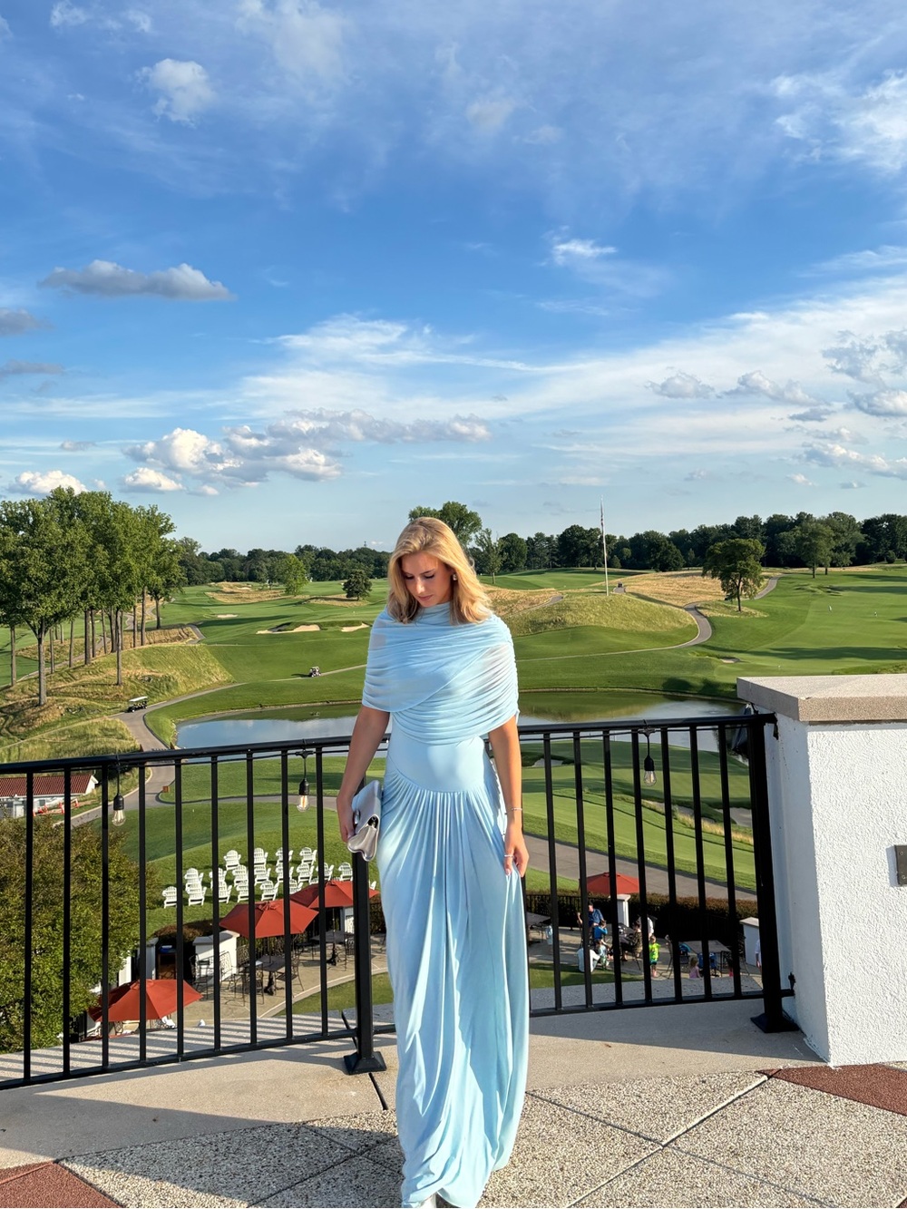 Miss Rosier baby blue dress
